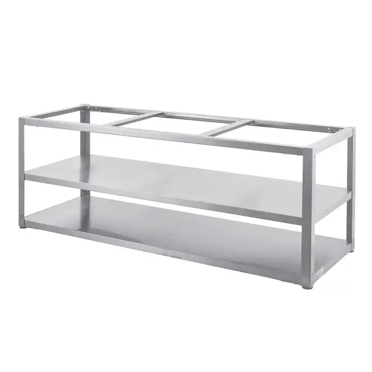 Kesäkeittiön perusmoduuli Myoutdoorkitchen, 180 cm, 3 moduulia, ruostumaton teräs