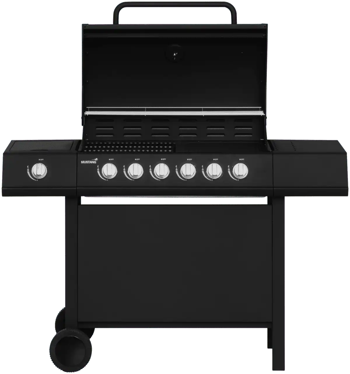 Mustang Kaasugrilli Kingsville 6+1 Black
