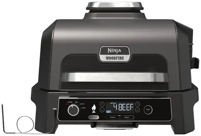 Ninja Woodfire Pro XL sähkögrilli OG850EU (harmaa ja musta)