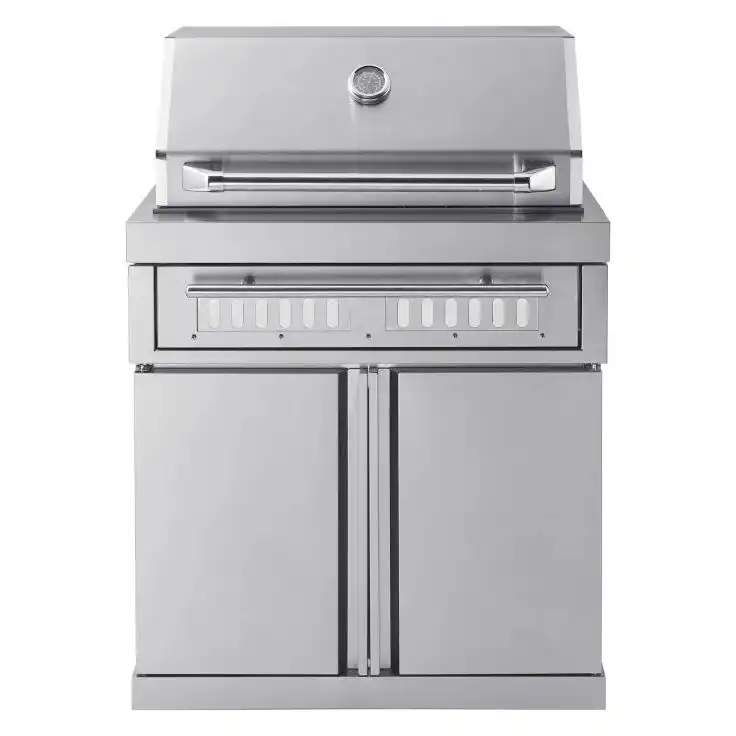 Vapaasti seisova hiiligrilli Myoutdoorkitchen Classic Line Stainless, ruostumaton teräs